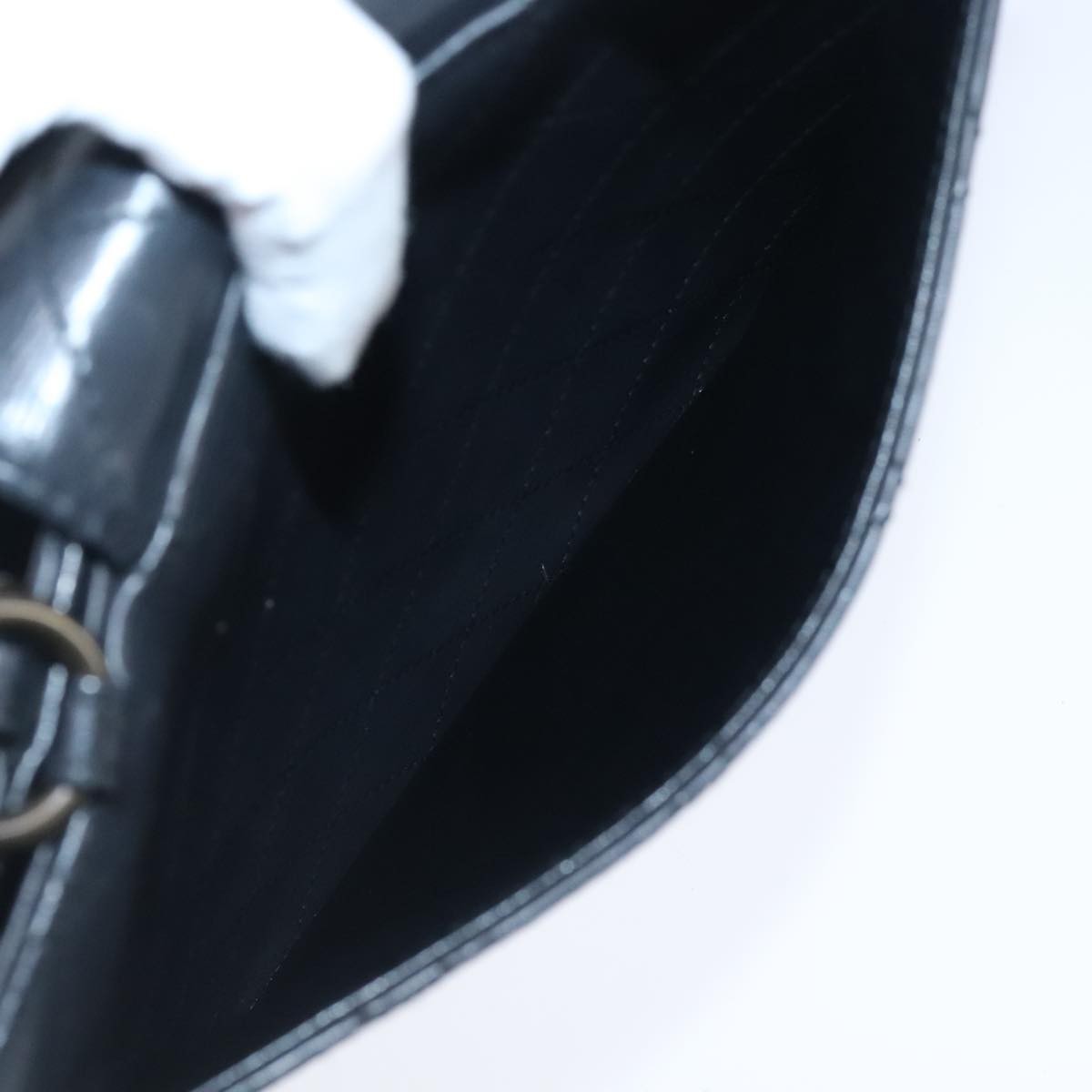 Chanel Vintage CC Turnlock Satchel Leather, BLACK, LEATHER, Handbag