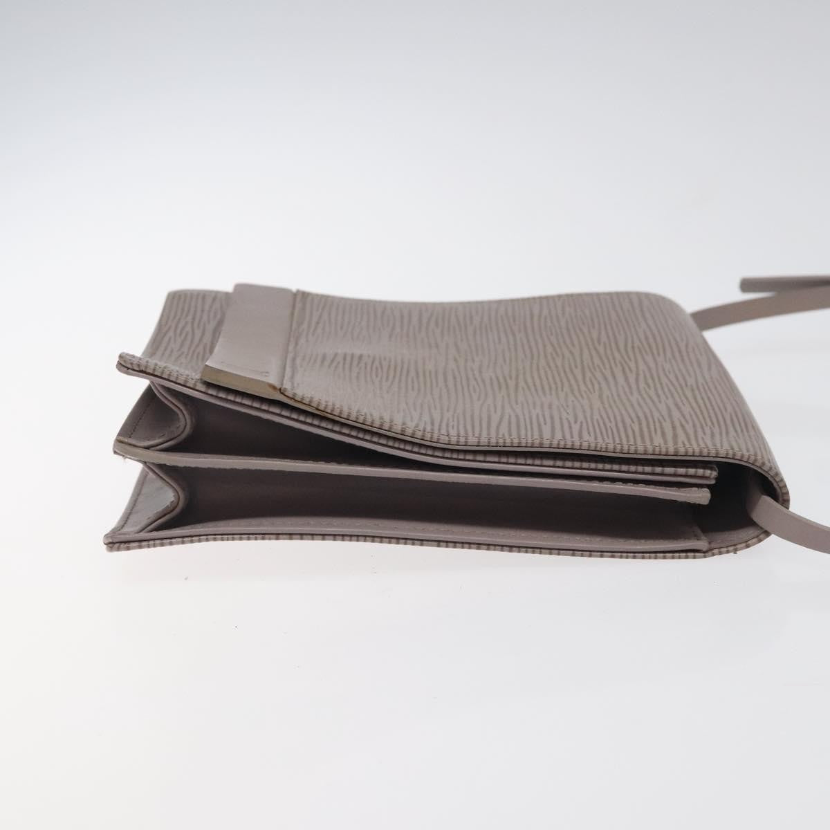 Louis Vuitton Biarritz Shoulder Bag Epi Leather, GRAY, LEATHER, Shoulder bag