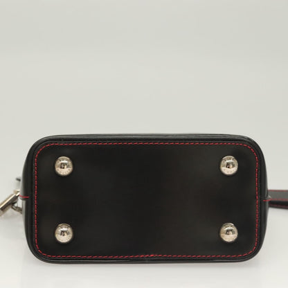 Louis Vuitton Suhari Lockit HandBag Leather, BLACK, LEATHER, Handbag