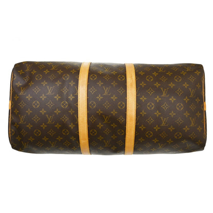 Louis Vuitton Keepall Bandouliere Bag Monogram Canvas, Brown, Canvas, Travel Bag
