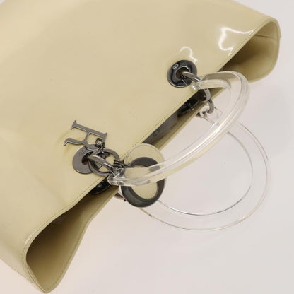 Christian Dior Vintage Lady Dior Patent Patent leather, BEIGE, PATENT_LEATHER, Handbag