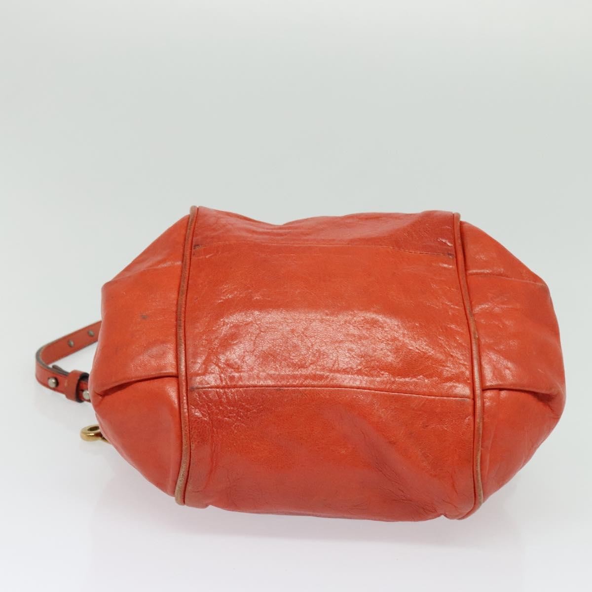 Chloe Ethel Handbag Leather, ORANGE, LEATHER, Handbag