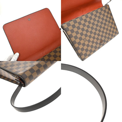 Louis Vuitton Tribeca Handbag Damier, BROWN, LEATHER, Shoulder bag