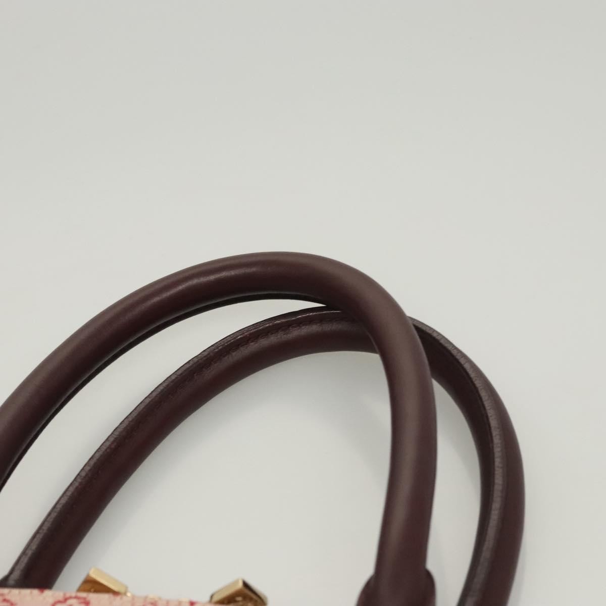 Louis Vuitton Alma Handbag Mini Lin, RED, CANVAS, Handbag