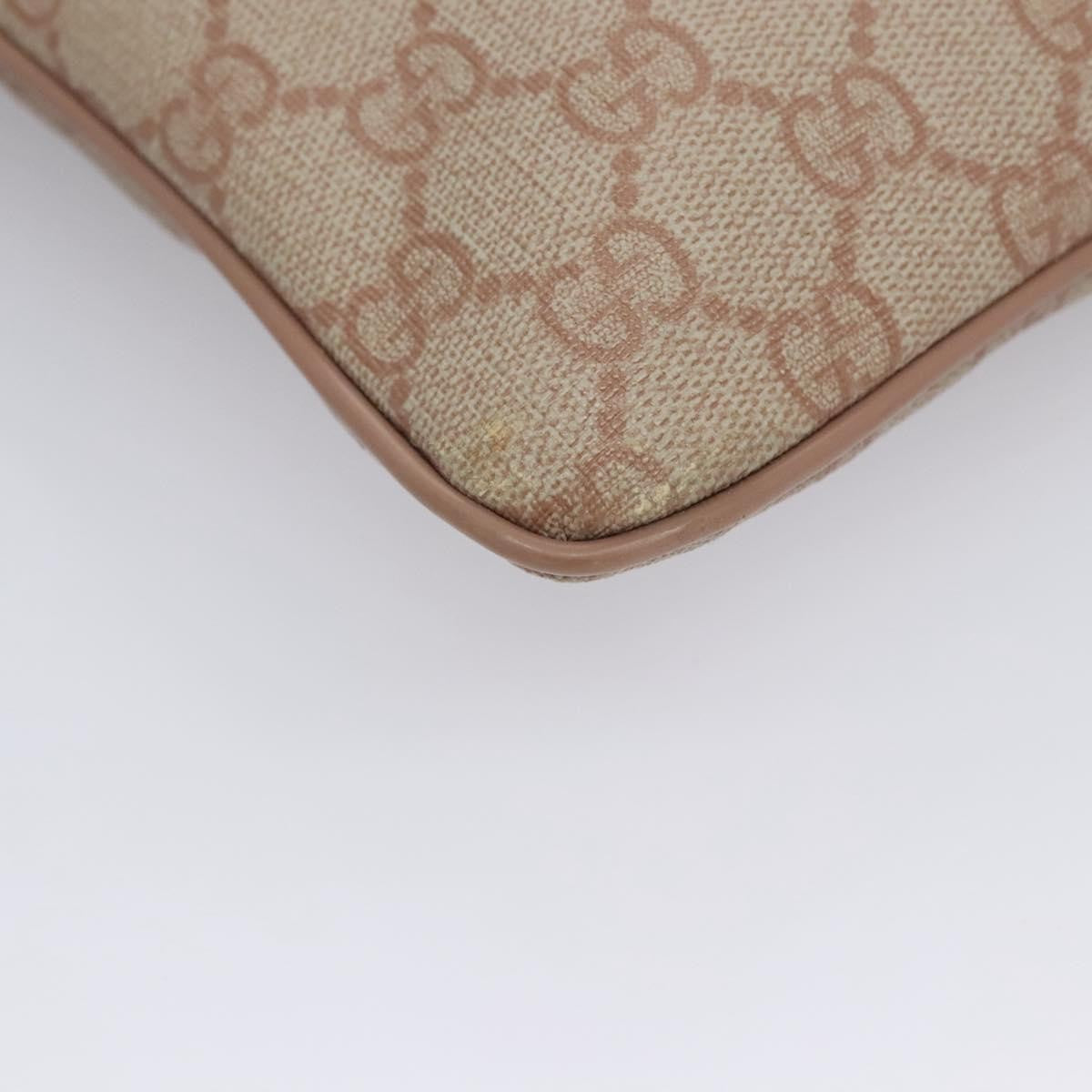 Gucci Front Zip Flat Messenger Bag GG Coated Canvas, BEIGE, CANVAS, Shoulder bag