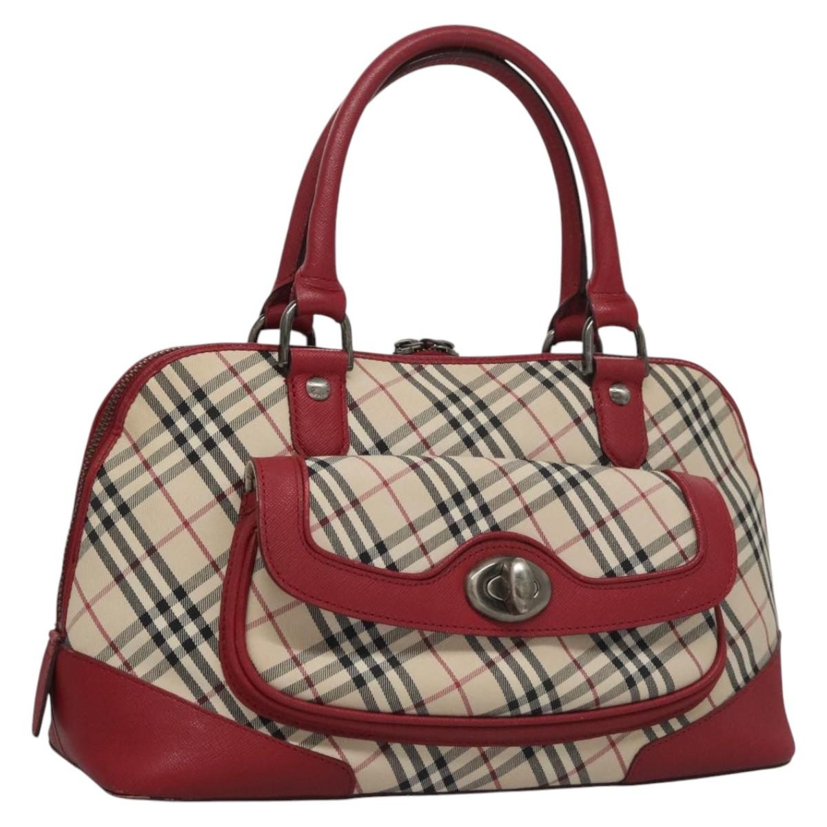 Burberry Nova Check Handbag Nova Check Canvas and leather, BEIGE, CANVAS, Handbag