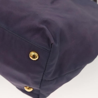 Prada Bow Tote Tessuto, PURPLE, NYLON, Handbag