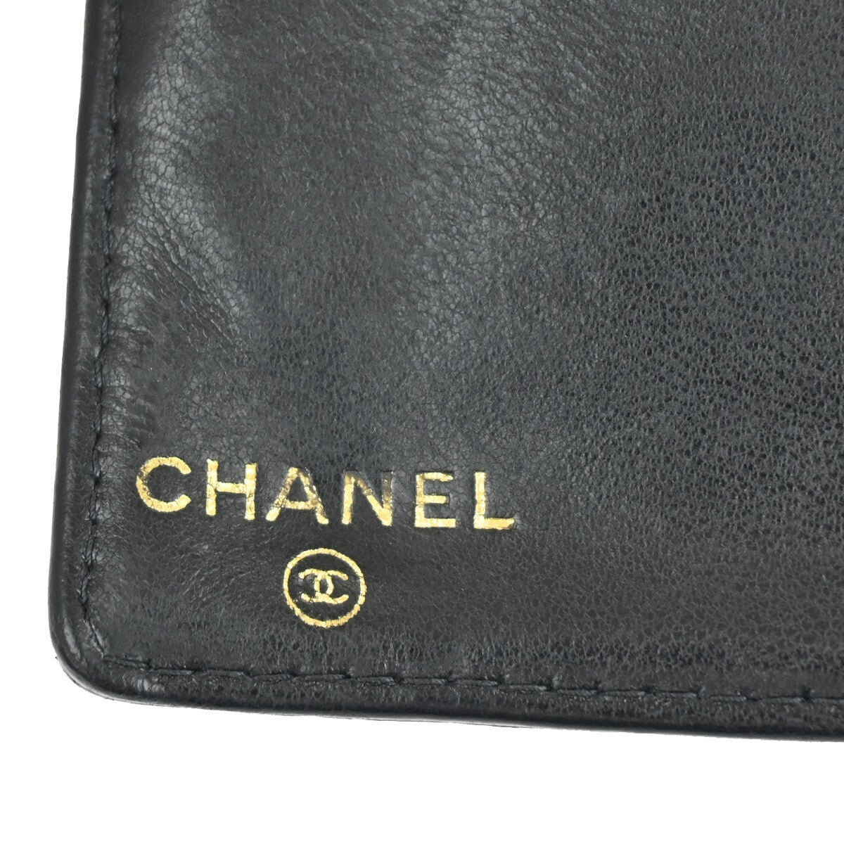 Chanel CC Bifold Wallet Quilted Caviar, BLACK, LEATHER, Wallets