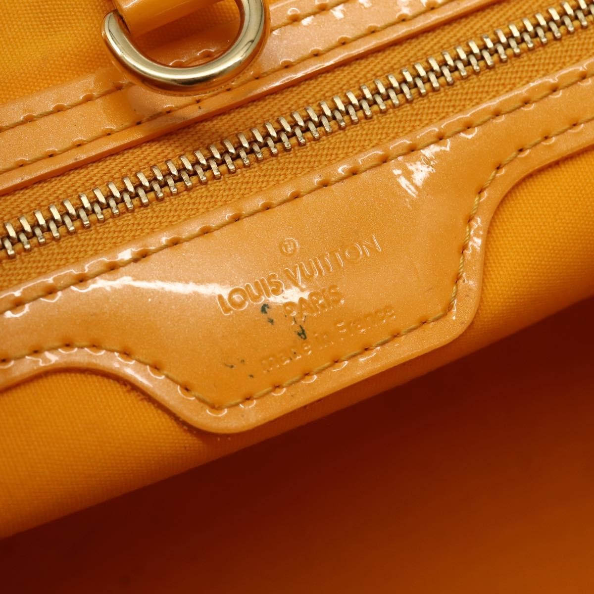 Louis Vuitton Wilshire Handbag Monogram Vernis, YELLOW, PATENT_LEATHER, Handbag