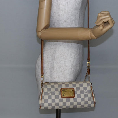 Louis Vuitton Eva Handbag Damier, WHITE, CANVAS, Handbag