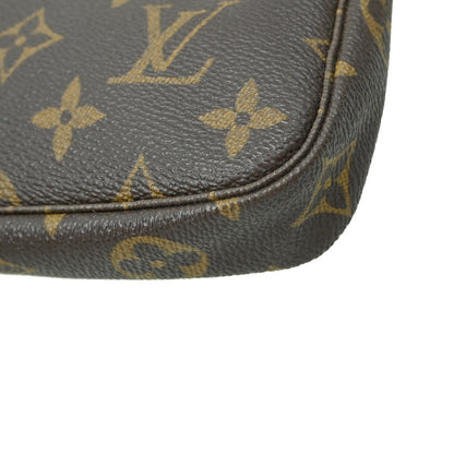 Louis Vuitton Pochette Accessoires Monogram Canvas, BROWN, CANVAS, Clutche & pouche