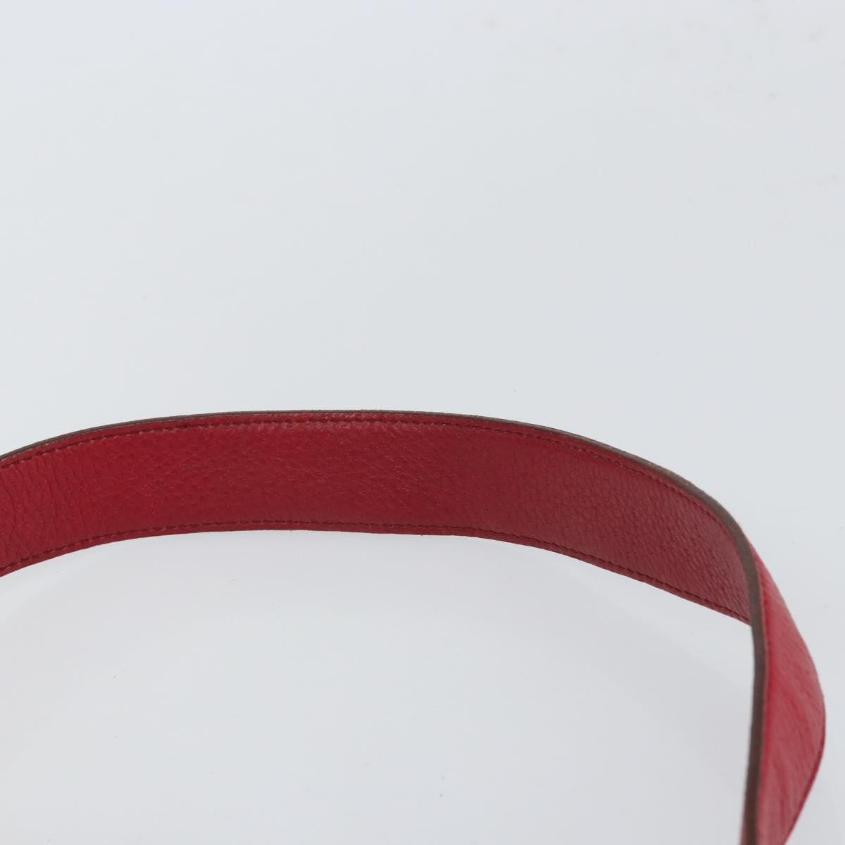 Salvatore Ferragamo Gancini Shoulder Bag Leather, RED, LEATHER, Shoulder bag