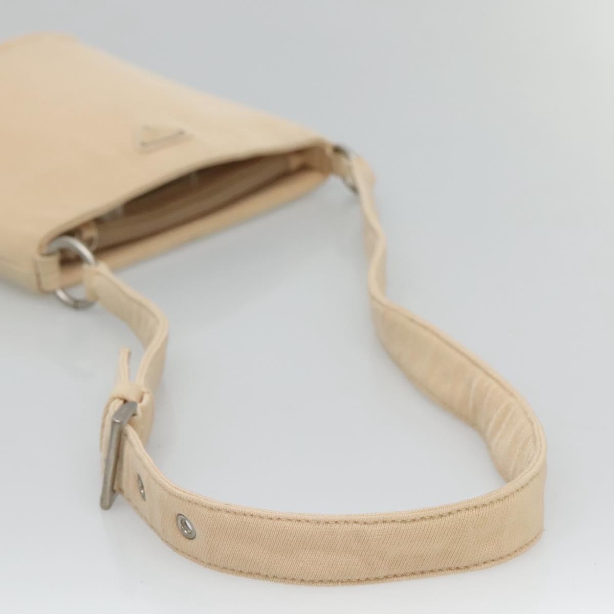 Prada Zip Messenger Canvas, BEIGE, CANVAS, Shoulder bag