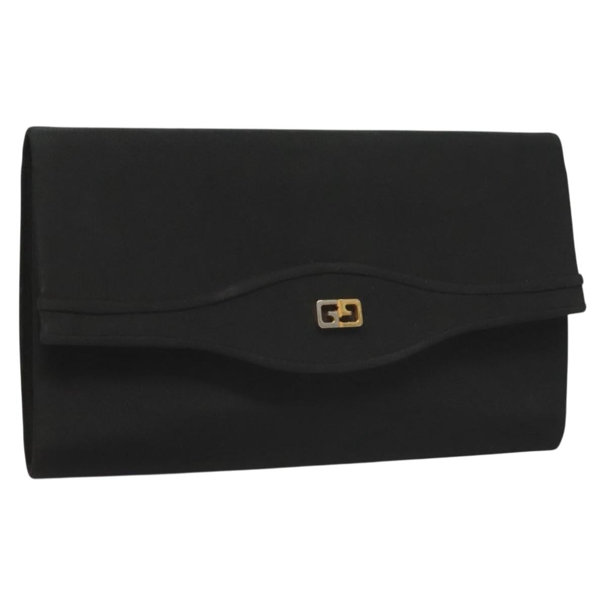 Gucci Pochette Nylon, BLACK, NYLON, Clutche & pouche