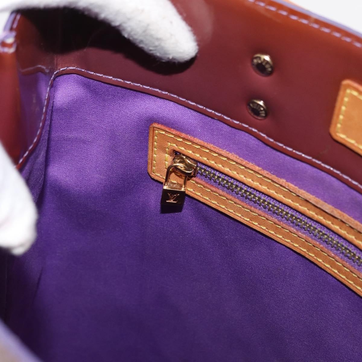 Louis Vuitton Reade Handbag Monogram Vernis, PURPLE, PATENT_LEATHER, Handbag