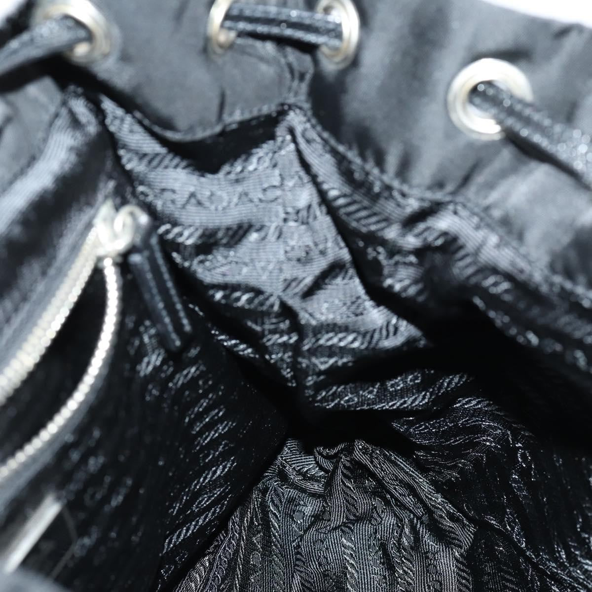 Prada Double Pocket Shoulder Bag Tessuto, BLACK, NYLON, Shoulder bag