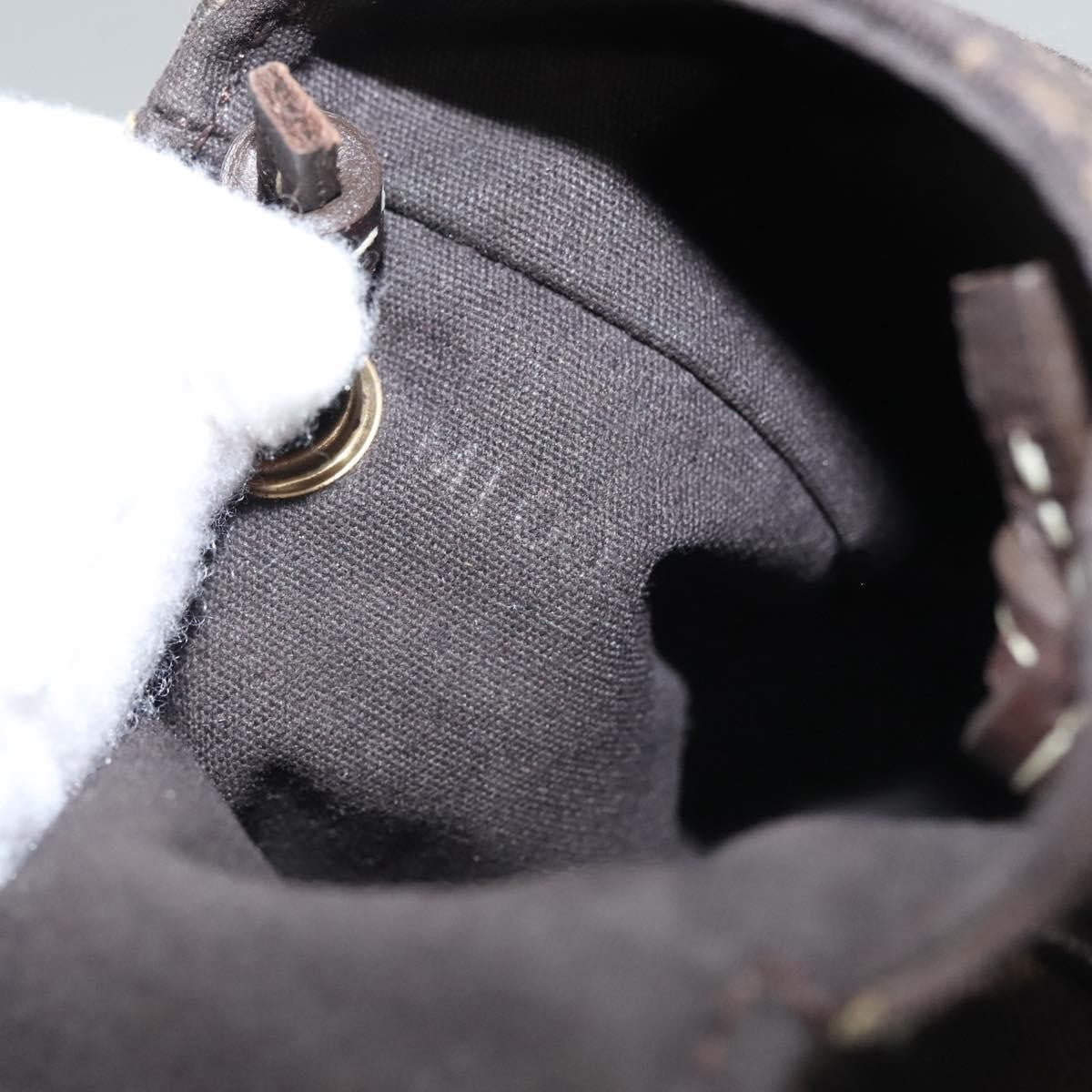 Louis Vuitton Cancun Pochette Monogram Mini Canvas, BROWN, CANVAS, Clutche & pouche