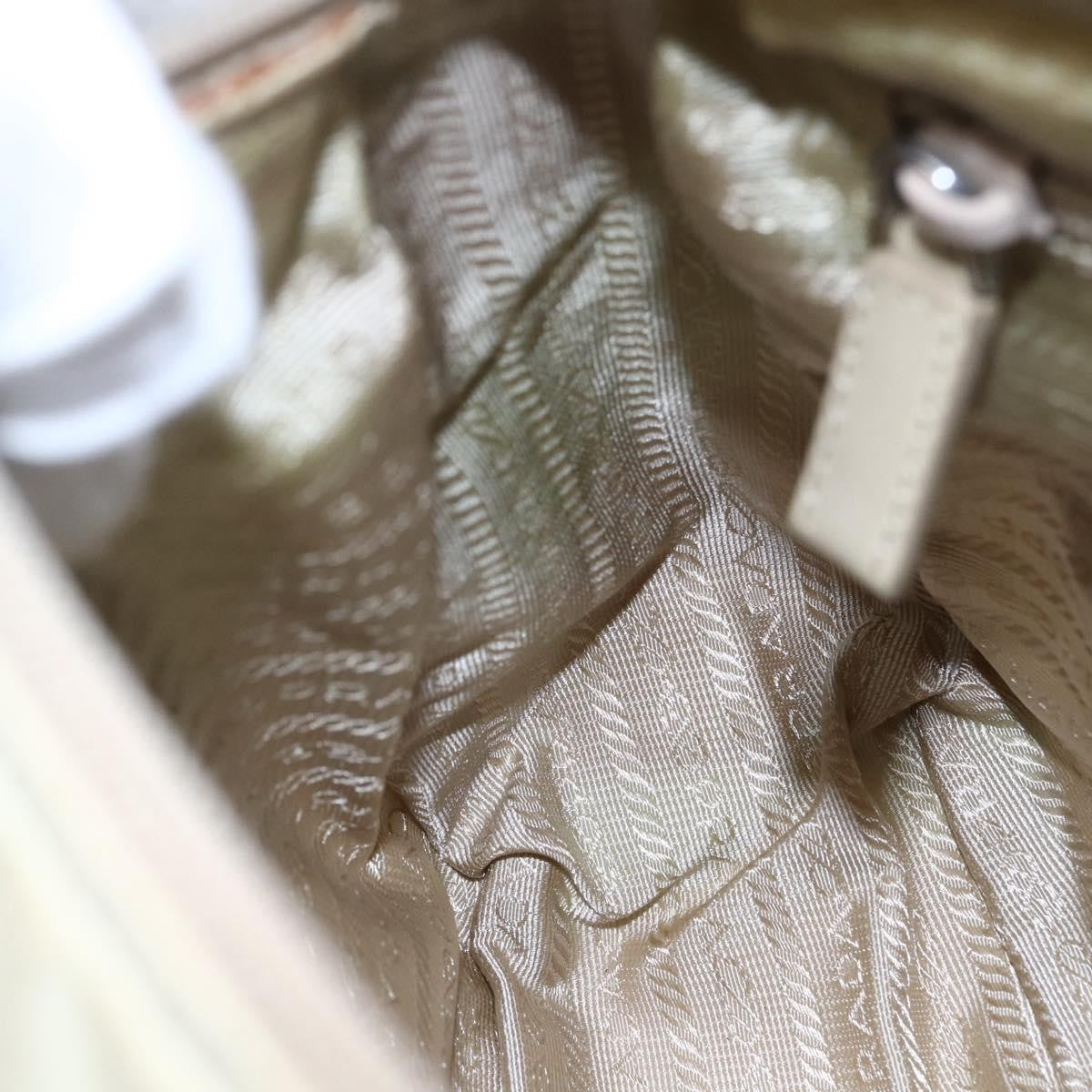 Prada Buckle Messenger Bag Tessuto, BEIGE, NYLON, Shoulder bag