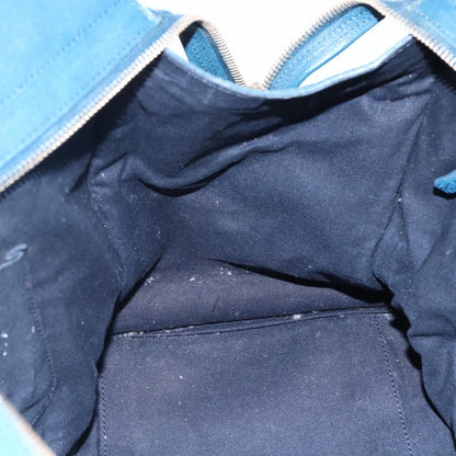 Saint Laurent Chyc Cabas Tote Leather, BLUE, LEATHER, Tote bag