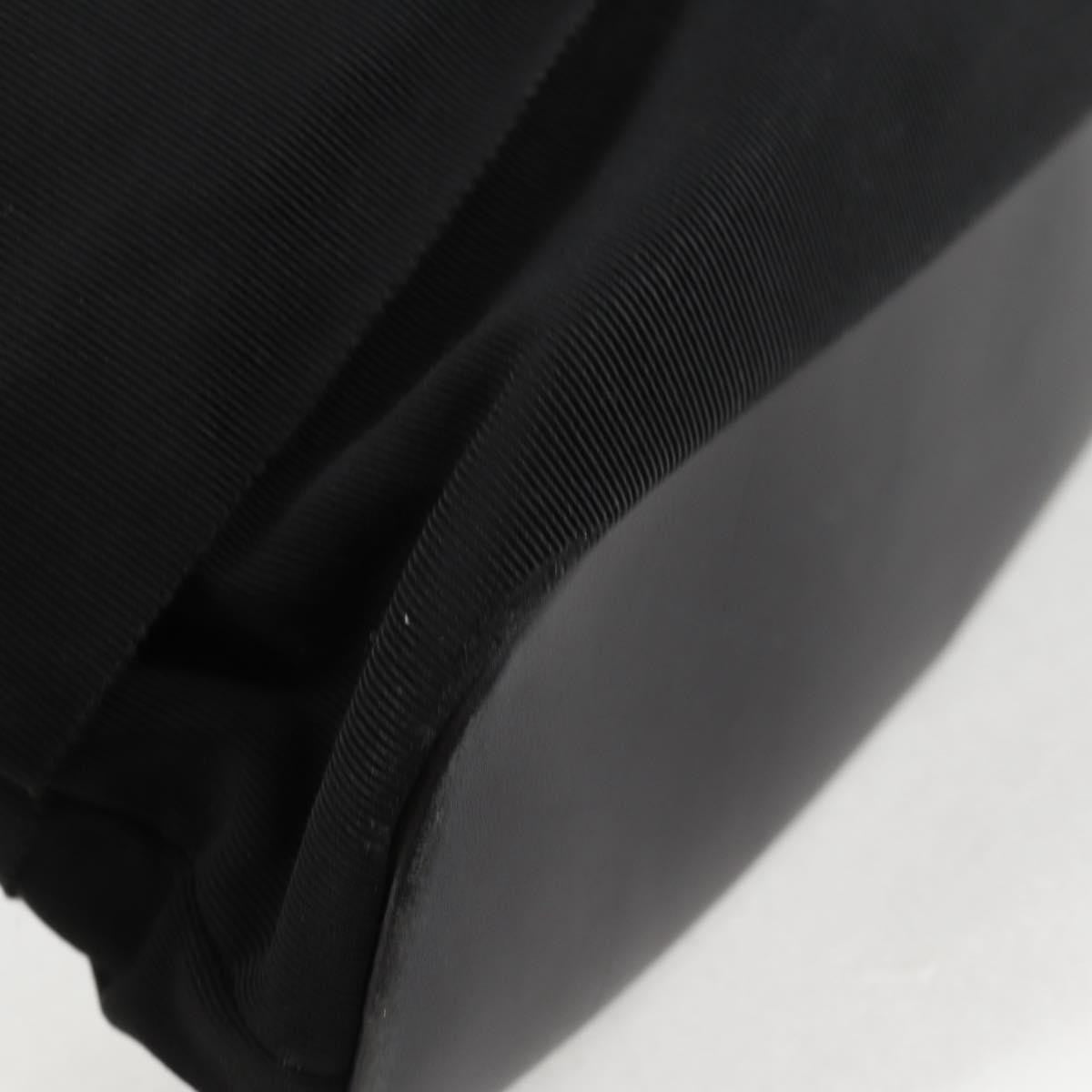 Salvatore Ferragamo Vala Shoulder Bag Nylon, BLACK, CANVAS, Shoulder bag