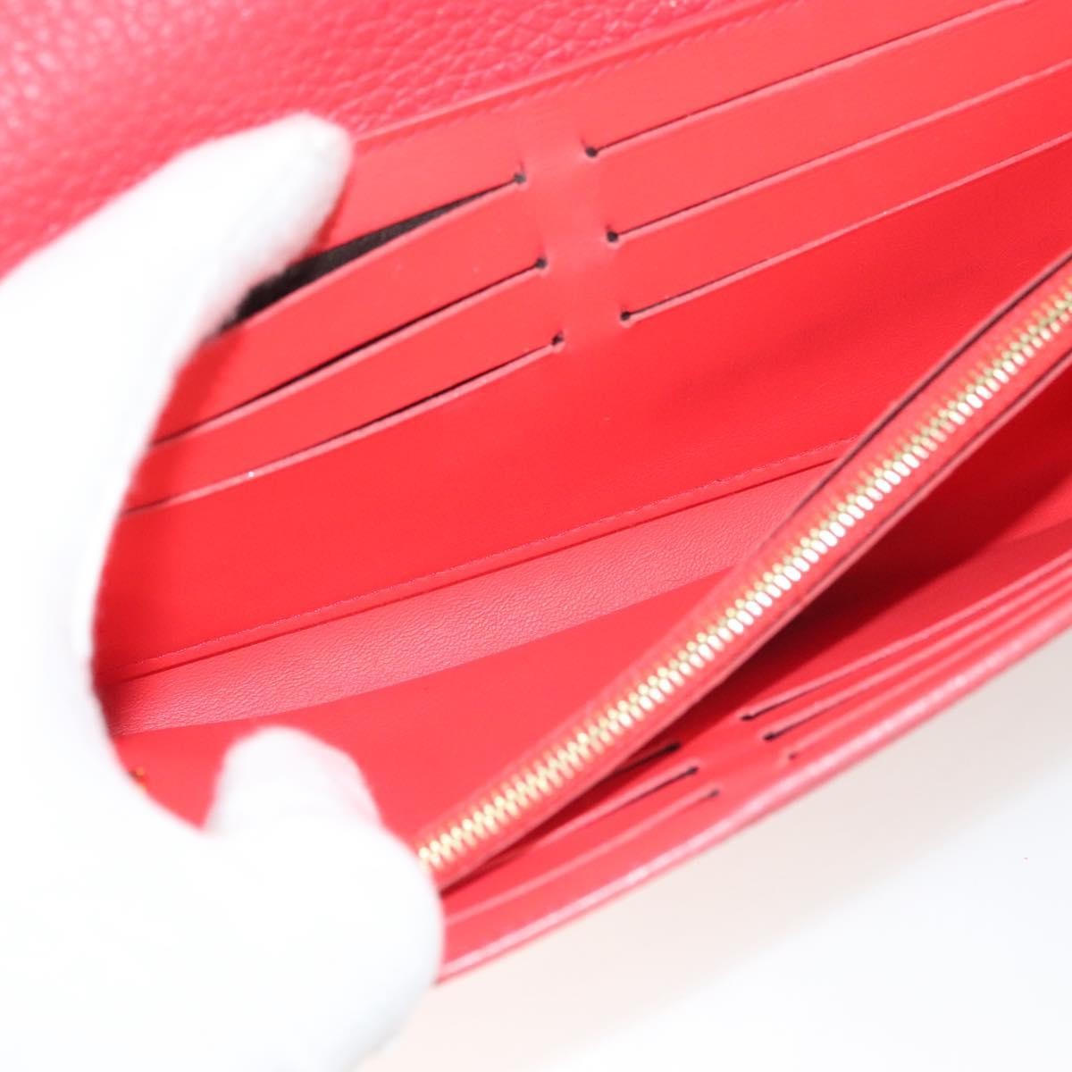 Louis Vuitton Capucines Long Wallet Leather, RED, LEATHER, Wallets