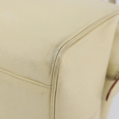 Prada Vintage Handbag Leather, BEIGE, LEATHER, Handbag