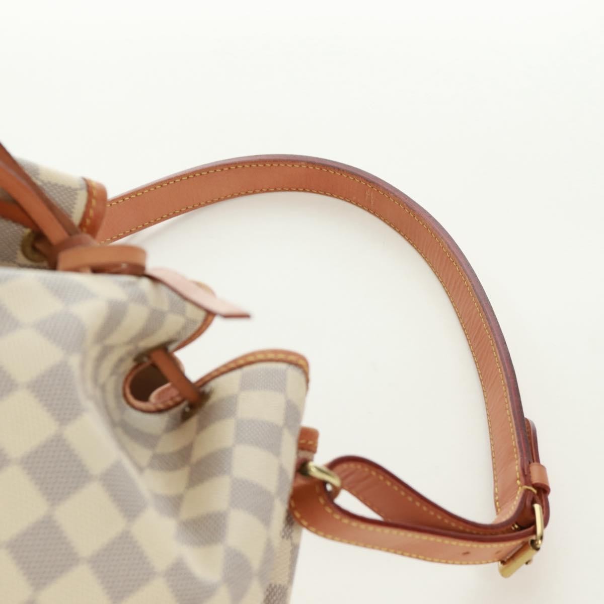 Louis Vuitton Noe Handbag Damier, Beige, Canvas, Shoulder Bag