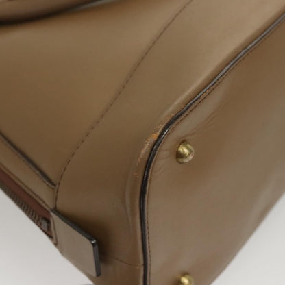 Burberry Vintage Zip Dome Bag Leather, BROWN, LEATHER, Handbag