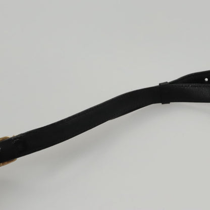 Celine Shoulder Bag Leather, BLACK, LEATHER, Shoulder bag