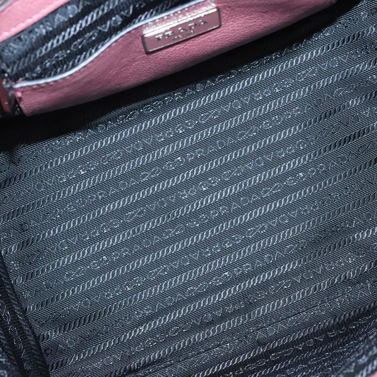 Prada Twin Pocket Convertible Tote Cervo Leather, PINK, LEATHER, Handbag