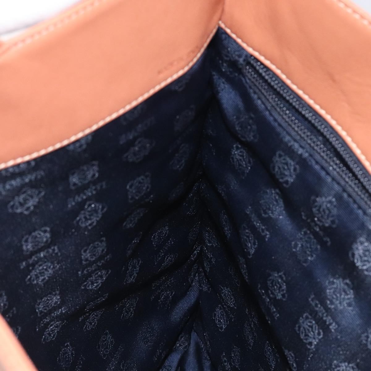 Loewe Anagram handbag Leather, BROWN, LEATHER, Handbag