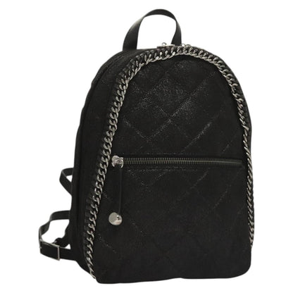 Stella McCartney Falabella Flap Pocket Backpack Shaggy Deer, BLACK, SUEDE, Backpack