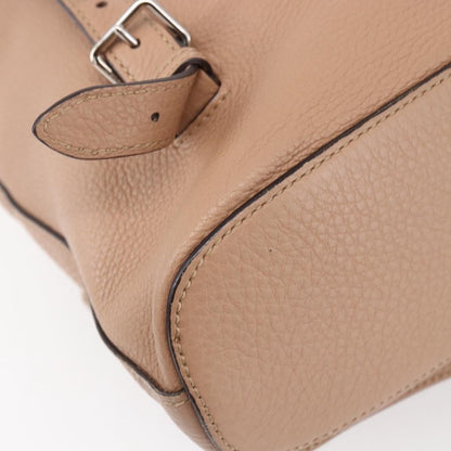 Gucci Vintage Bamboo Backpack Leather, BEIGE, LEATHER, Backpack