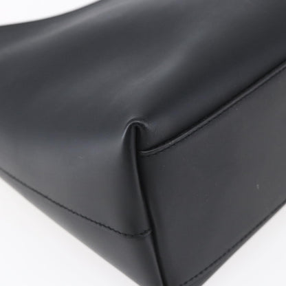 Gucci Metal Handle Hobo Leather, BLACK, LEATHER, Shoulder bag