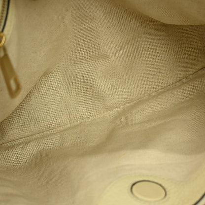 Gucci Bamboo Shopper Tote Leather, ECRU, LEATHER, Tote bag