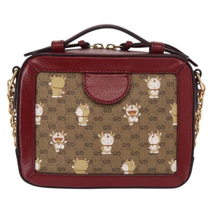 Gucci Doraemon Ophidia Zip Around Camera Bag Printed Mini GG Coated Canvas, BEIGE, CANVAS, Shoulder bag