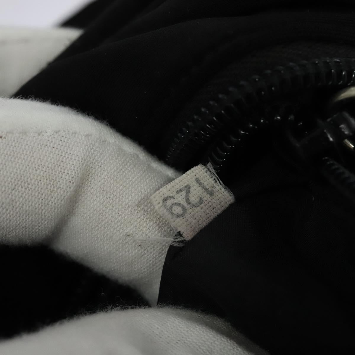 Miu Miu Zip Shoulder Bag Nylon, BLACK, NYLON, Shoulder bag