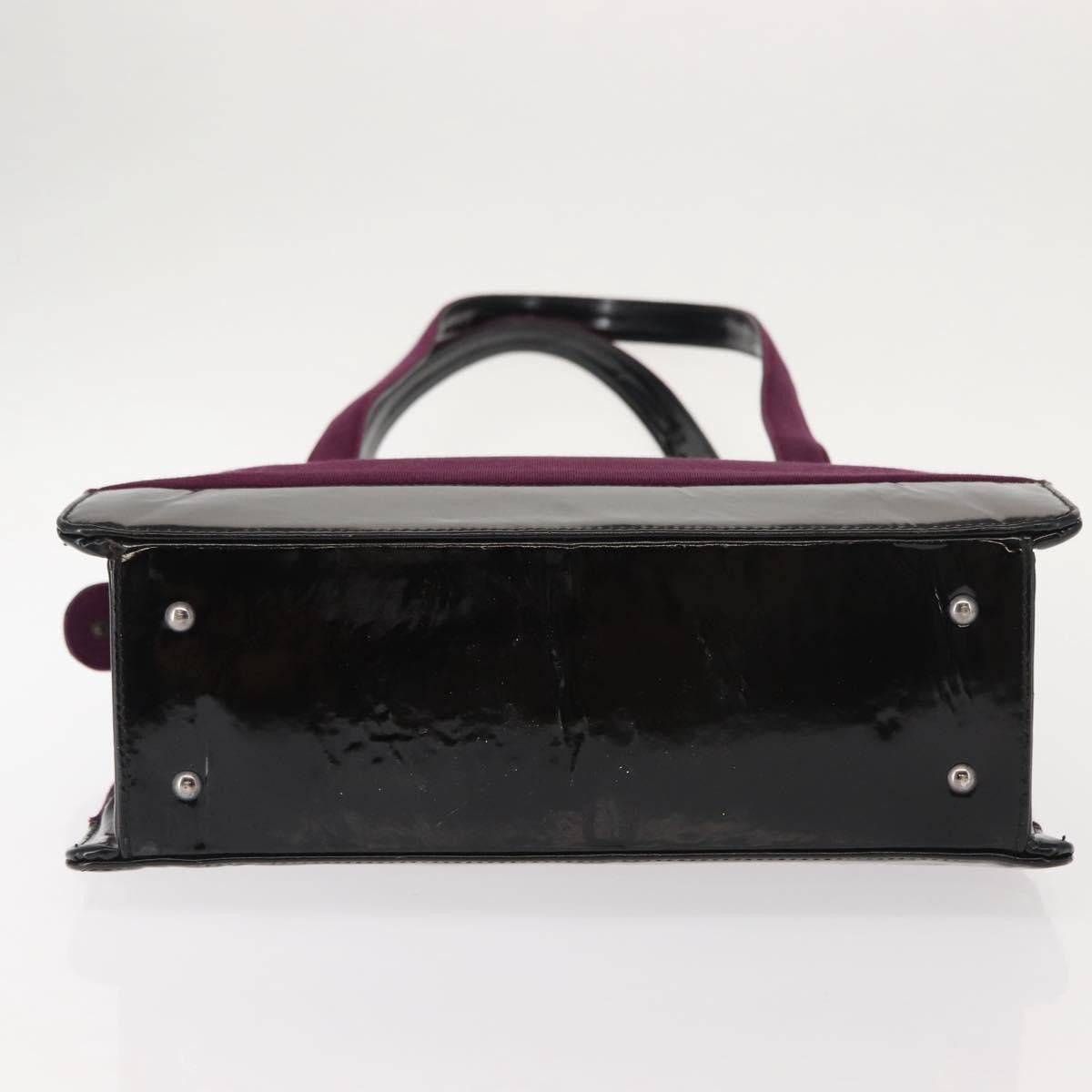 Chanel Vintage Logo Tote Cotton, PURPLE, COTTON, Tote bag