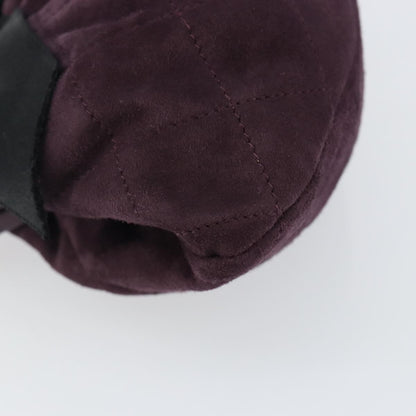 Chanel Bow cluth Suede, PURPLE, SUEDE, Clutche & pouche