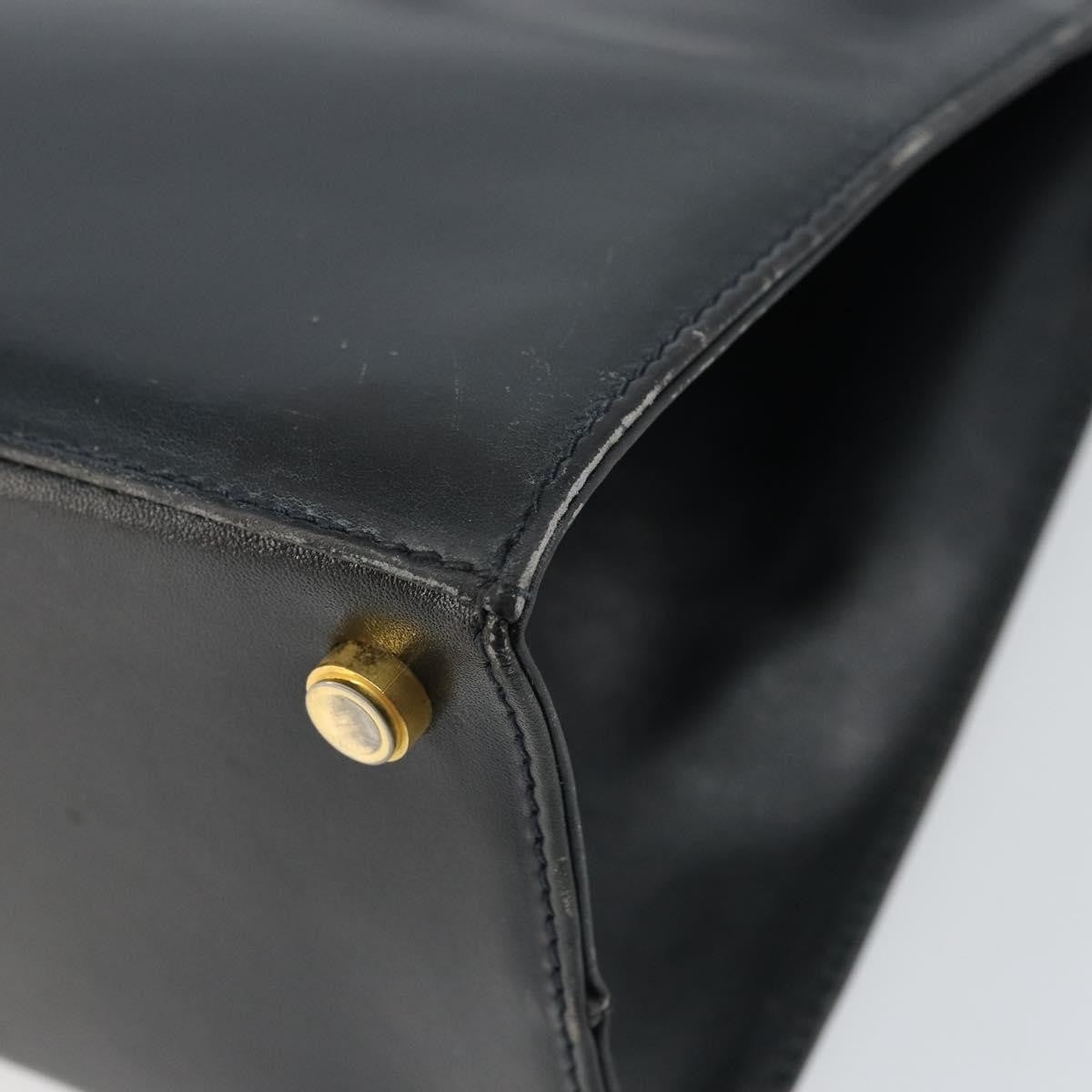 Salvatore Ferragamo Convertible Vara Bow Tote Leather, NAVY, LEATHER, Handbag