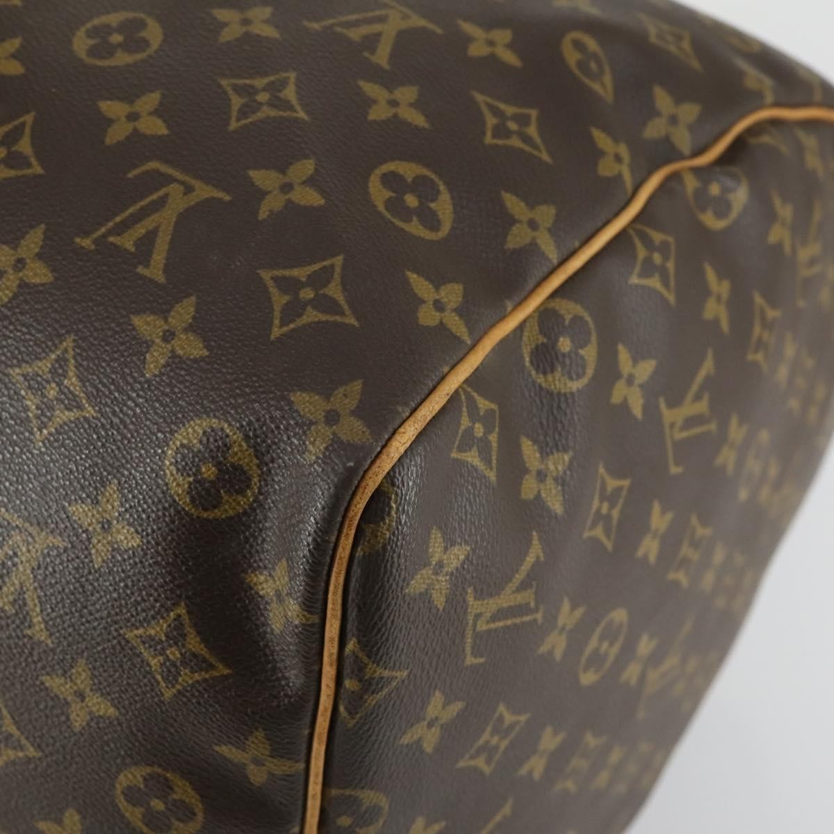 Louis Vuitton Keepall Bag Monogram Canvas, BROWN, CANVAS, Travel bag