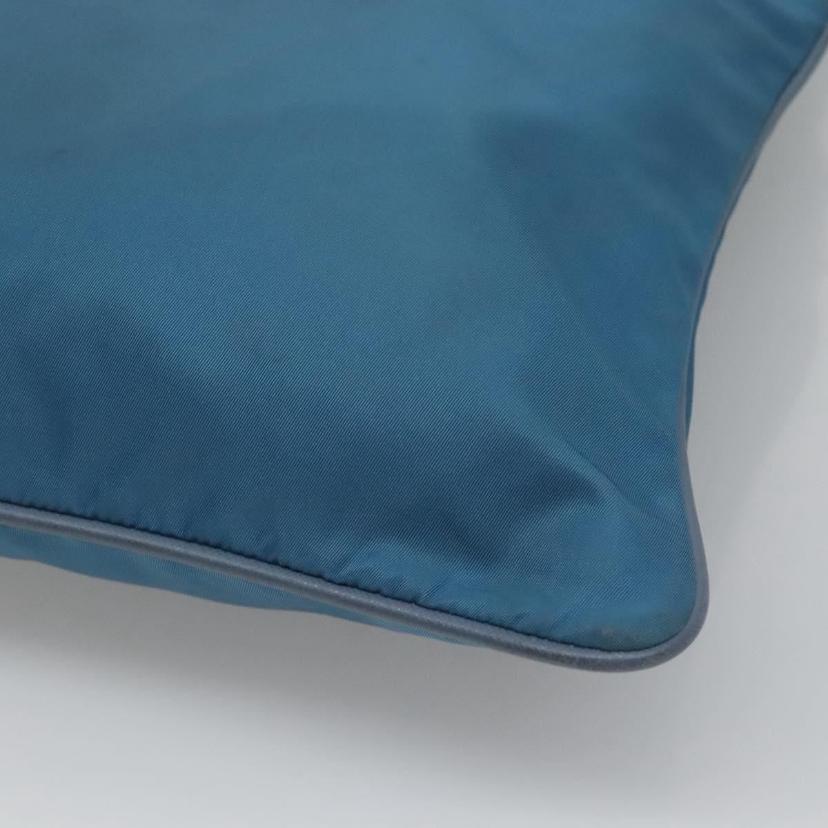 Prada Flat Messenger Bag Tessuto, BLUE, NYLON, Shoulder bag