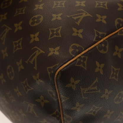 Louis Vuitton Keepall Bag Monogram Canvas, BROWN, CANVAS, Travel bag