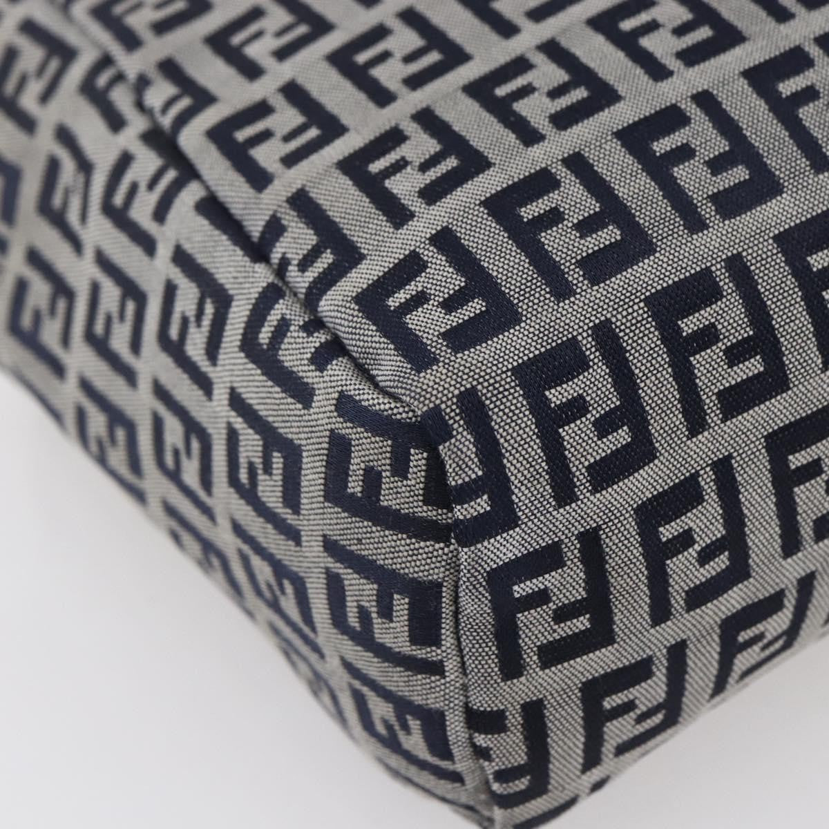 Fendi Vintage Top Handle Bag Zucchino, NAVY, CANVAS, Tote bag