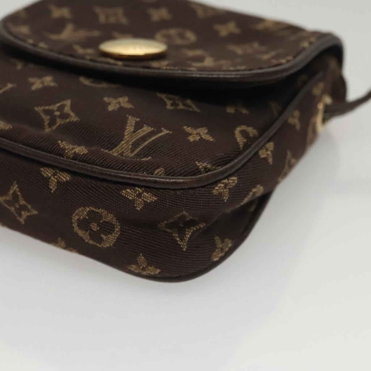 Louis Vuitton Cancun Pochette Monogram Mini Canvas, BROWN, CANVAS, Clutche & pouche