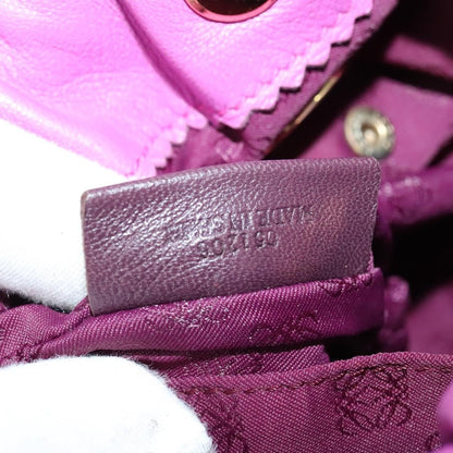 Loewe Flamenco Crossbody Bag Leather, PURPLE, LEATHER, Shoulder bag