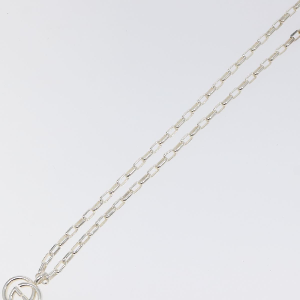 Gucci Interlocking G Pendant Necklace Sterling Silver, SILVER, SILVER, Necklace