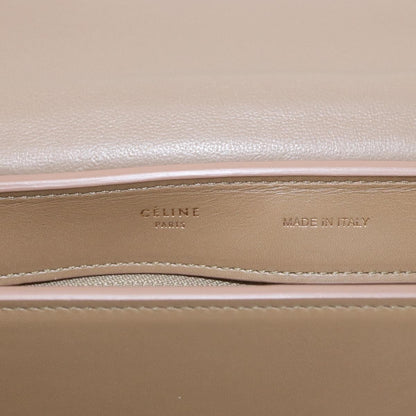 Celine Bicolor Trapeze Bag Leather, BEIGE, LEATHER, Handbag