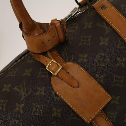 Louis Vuitton Keepall Bandouliere Bag Monogram Canvas, BROWN, CANVAS, Travel bag