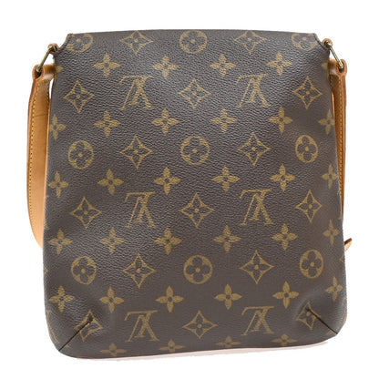 Louis Vuitton Musette Salsa Handbag Monogram Canvas, BROWN, LEATHER, Shoulder bag
